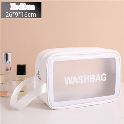 Tragbare transparente wasserdichte Reise-Wasch- und Schminktasche