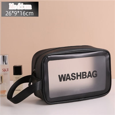 Tragbare transparente wasserdichte Reise-Wasch- und Schminktasche