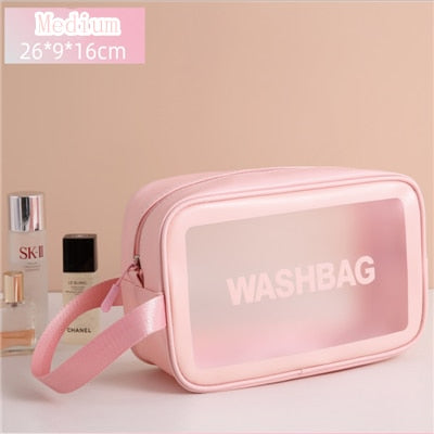 Tragbare transparente wasserdichte Reise-Wasch- und Schminktasche