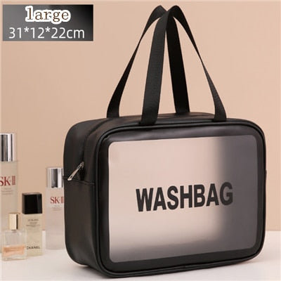 Tragbare transparente wasserdichte Reise-Wasch- und Schminktasche