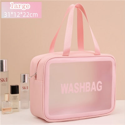 Tragbare transparente wasserdichte Reise-Wasch- und Schminktasche