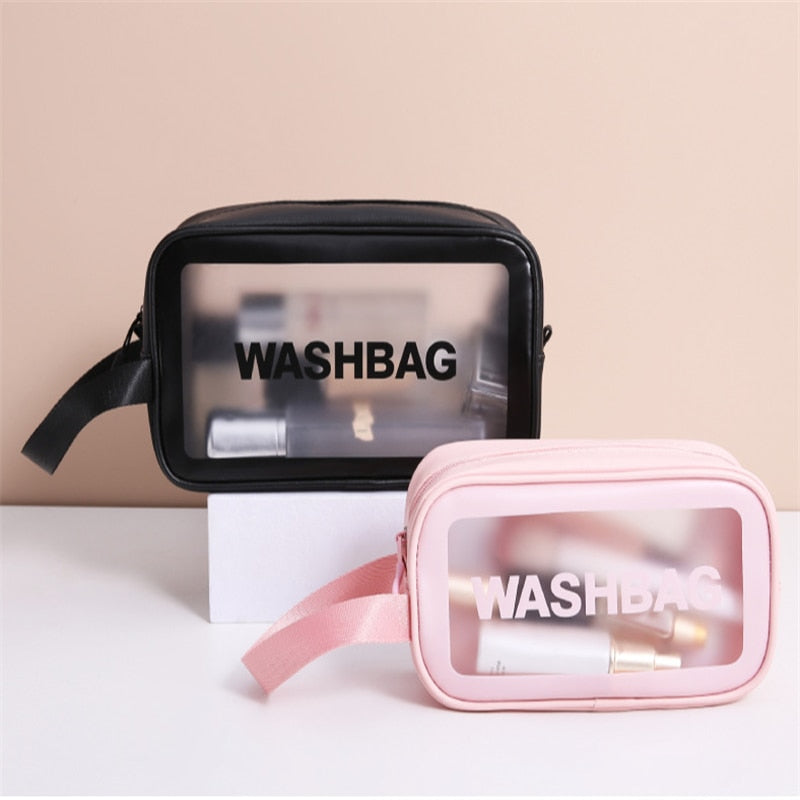 Tragbare transparente wasserdichte Reise-Wasch- und Schminktasche