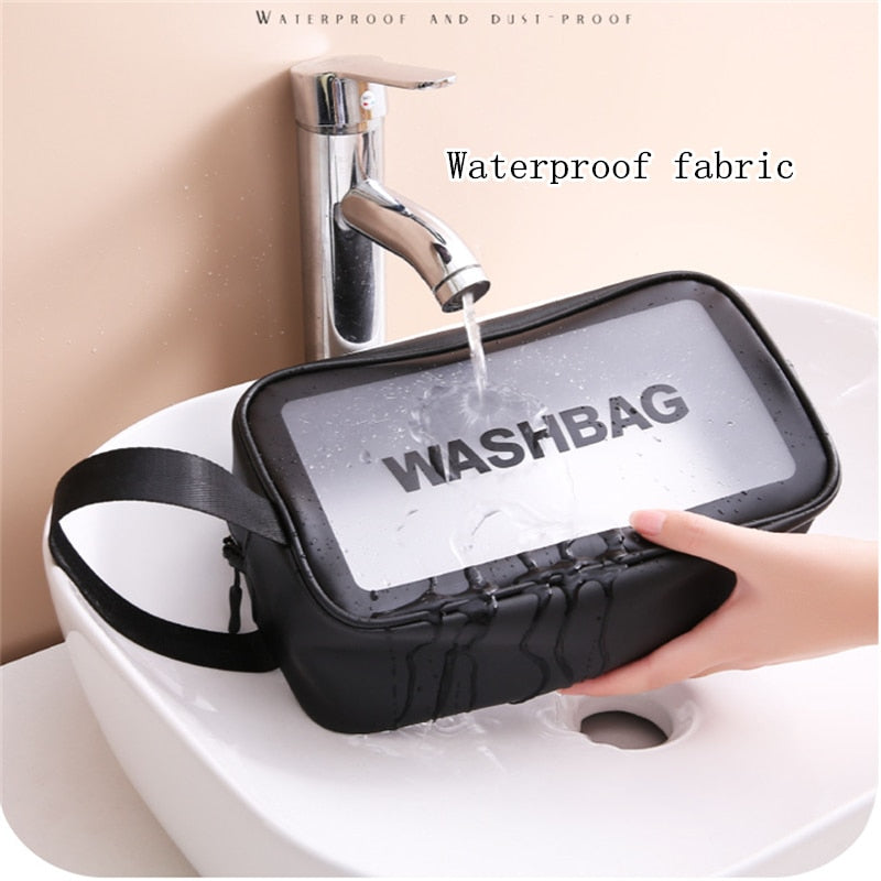 Tragbare transparente wasserdichte Reise-Wasch- und Schminktasche