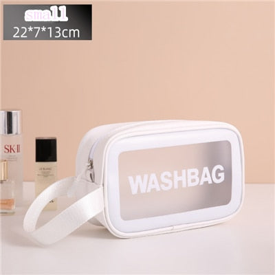 Tragbare transparente wasserdichte Reise-Wasch- und Schminktasche