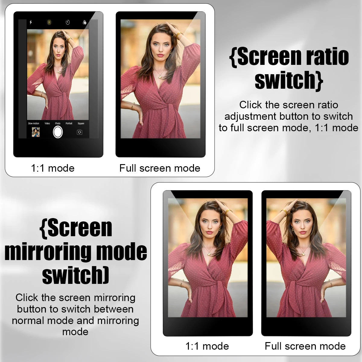 Selfie Monitor Screen for iPhone